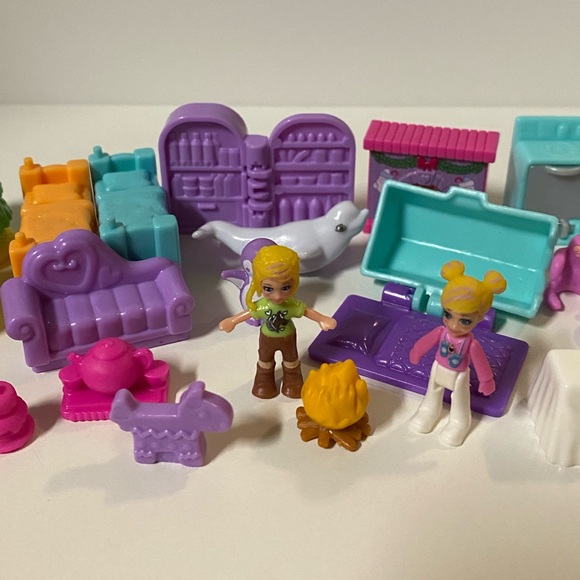 Polly Pocket Christmas Advent Calendar Mini Dolls And Accessory Lot Mattel 2021 - Picture 5 of 8